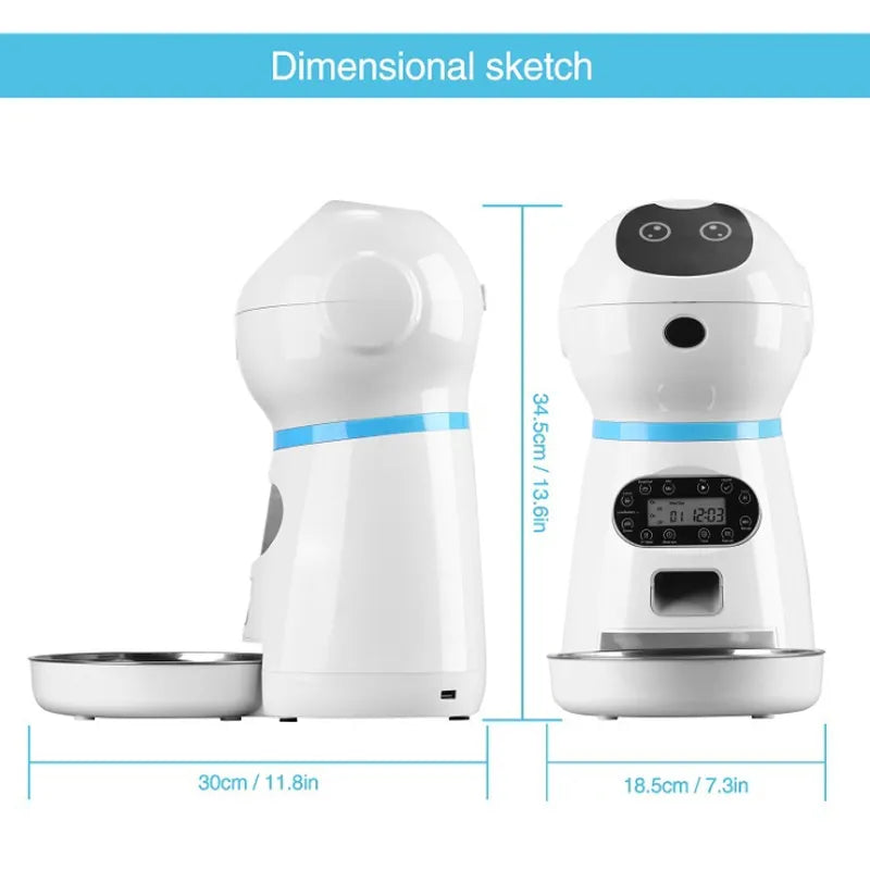 3.5L Automatic Pet Feeder Smart Food Dispenser
