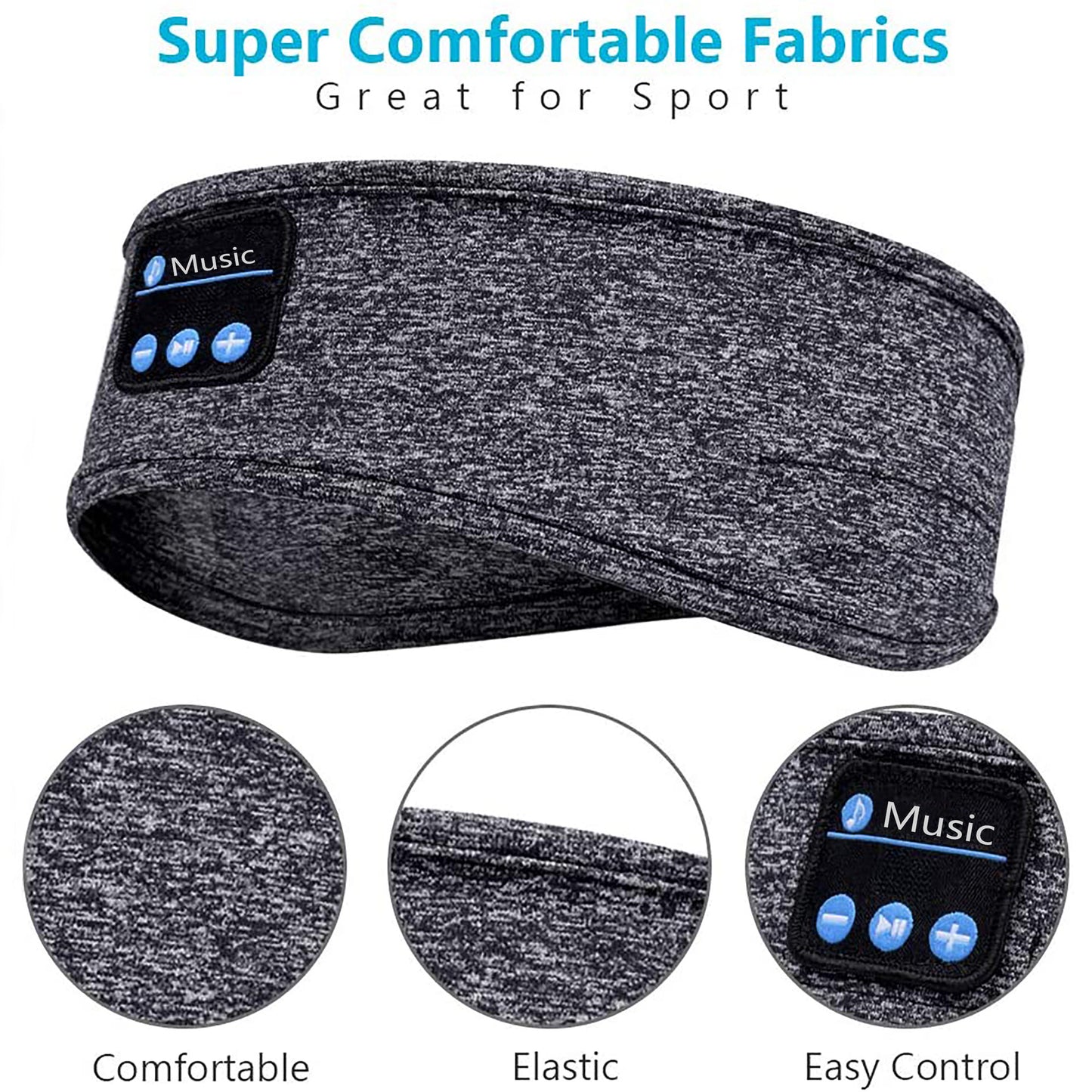 Wireless Bluetooth Earphone Sleeping Band Headphone Music Headphones