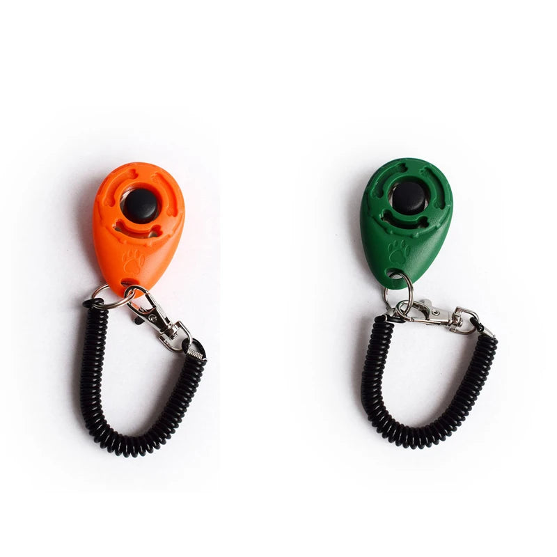 2pcs Dog Clicker Toys Pet Tranining Clickers Obedience Dog Cat Training Trainer