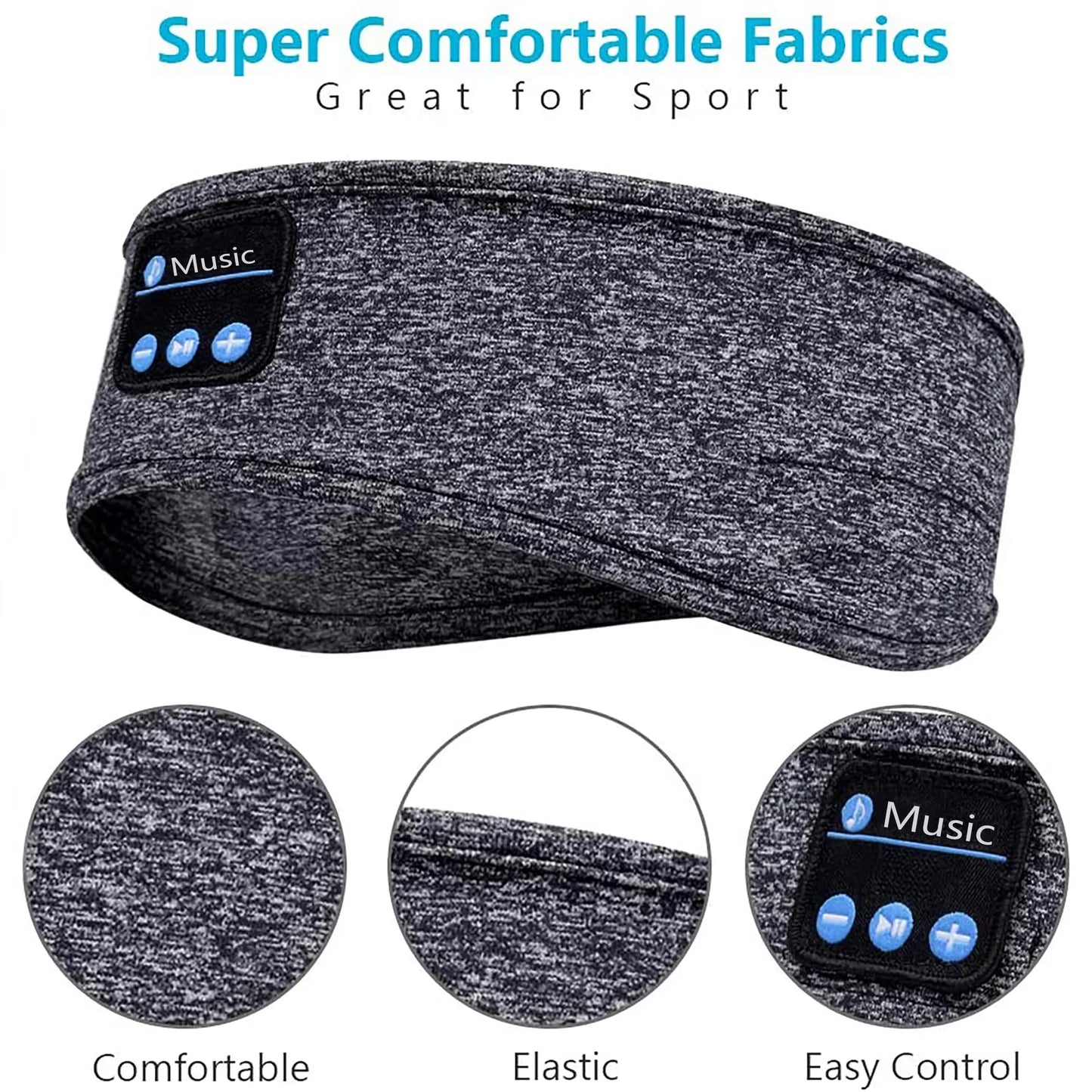 Wireless Bluetooth Earphone Sleeping Band Headphone Music Headphones