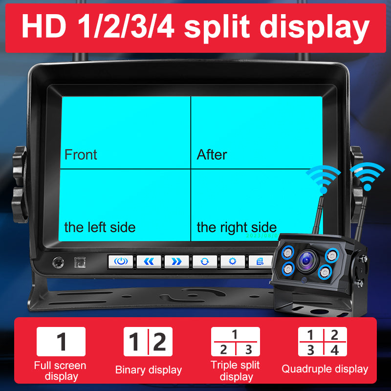Wireless Camera Monitor Kit System Car Security Rear View Cam