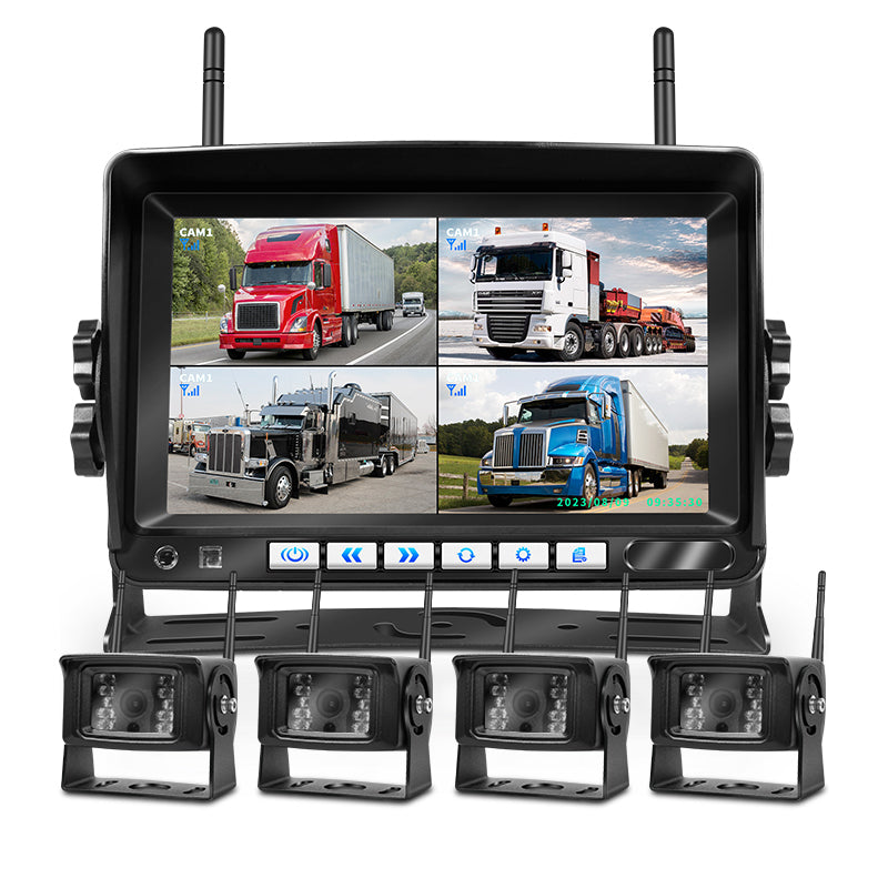 Wireless Camera Monitor Kit System Car Security Rear View Cam