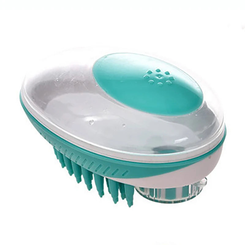 Pet Dog Cat Bath Brush 2-In-1 Pet SPA Massage Comb