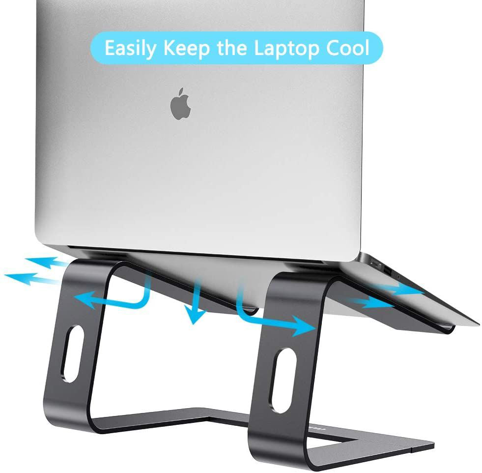 Metal Computer Riser Laptop Stand, Ergonomic Laptops Elevator