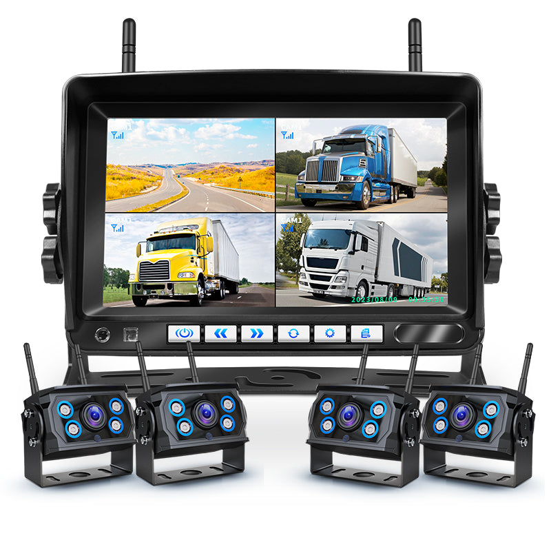 Wireless Camera Monitor Kit System Car Security Rear View Cam