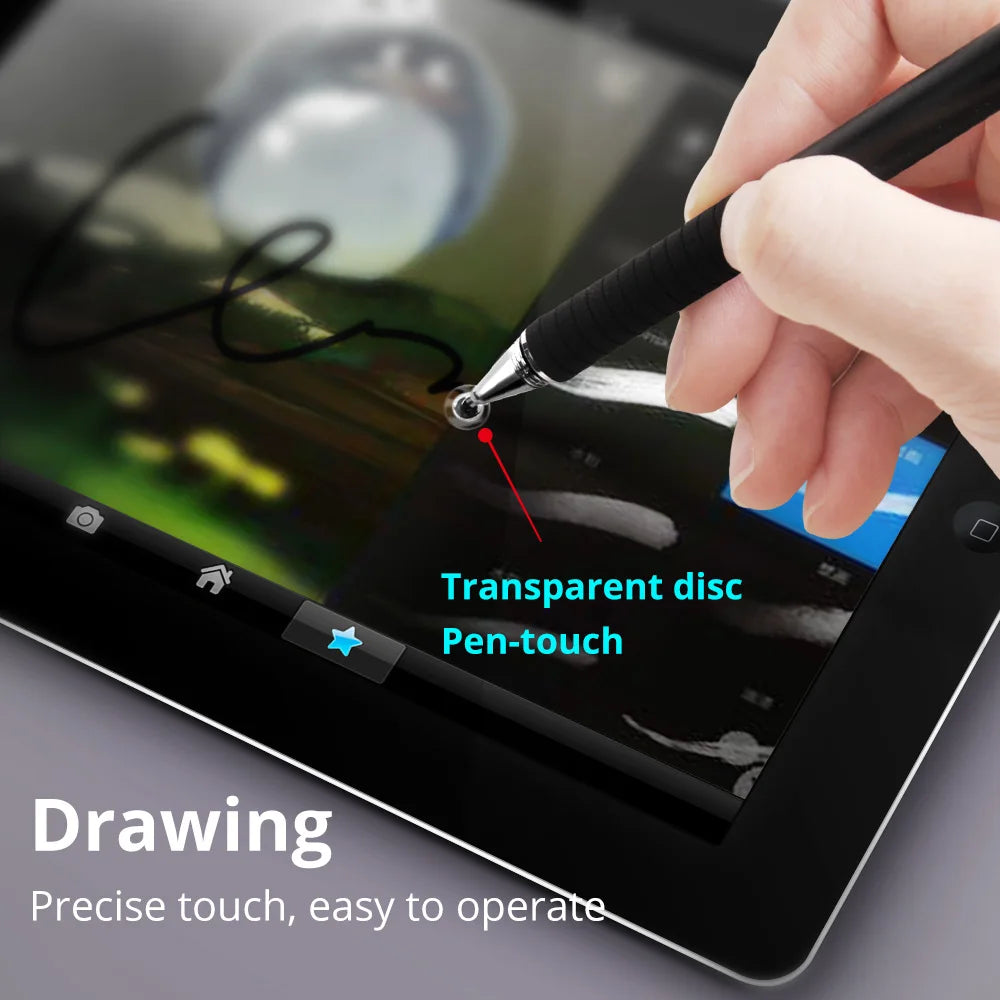 Universal 2 in 1 Stylus Pen for Phone Tablet Touch Pen Drawing Capacitive Screen Caneta Pencil for Smartphone Smart Android Pens