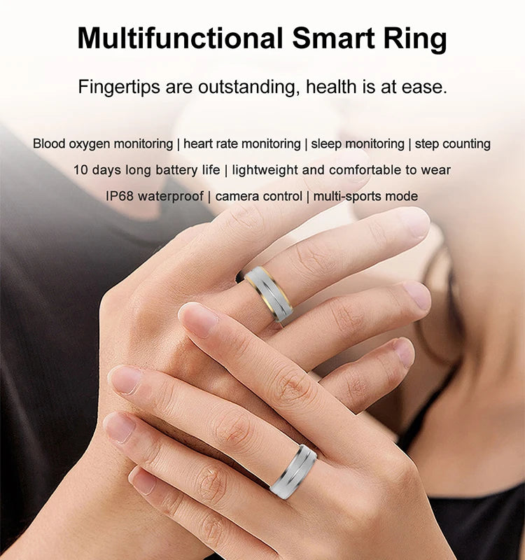 Smart Jewelry Intelligent Fitness Ring Call Custom Health Monitor