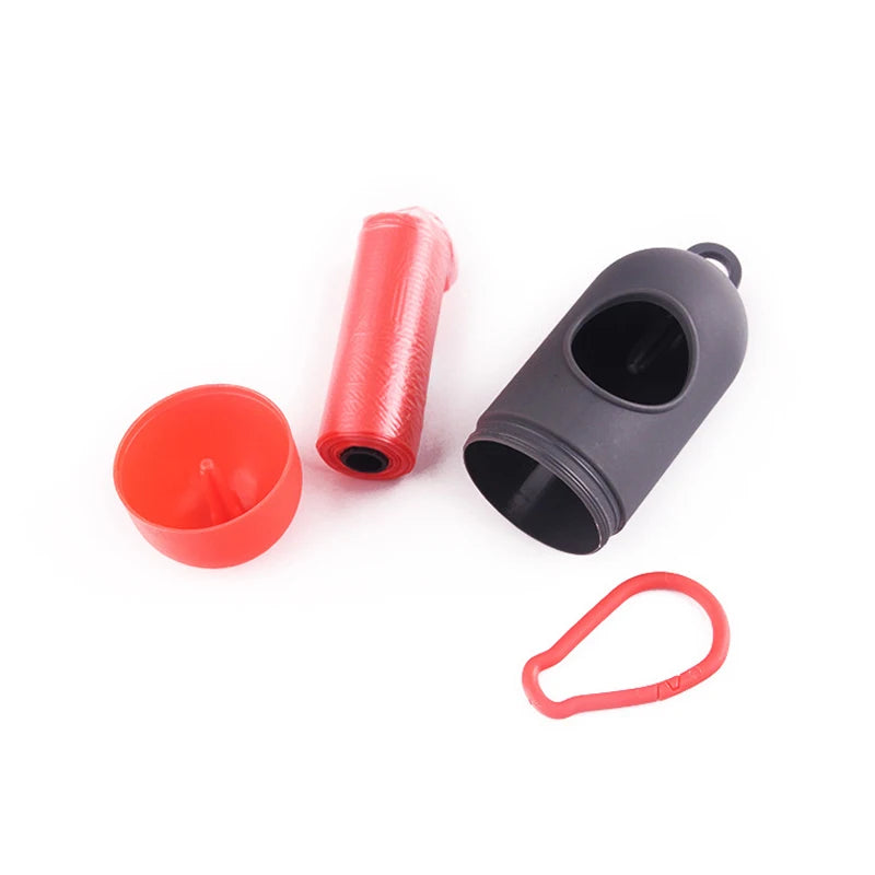 Bullet Shape Cat Dog Garbage Box Pet Garbage Bag Dispenser Pet Manure Recycling Poop Bags Set Accessories for Animals Products