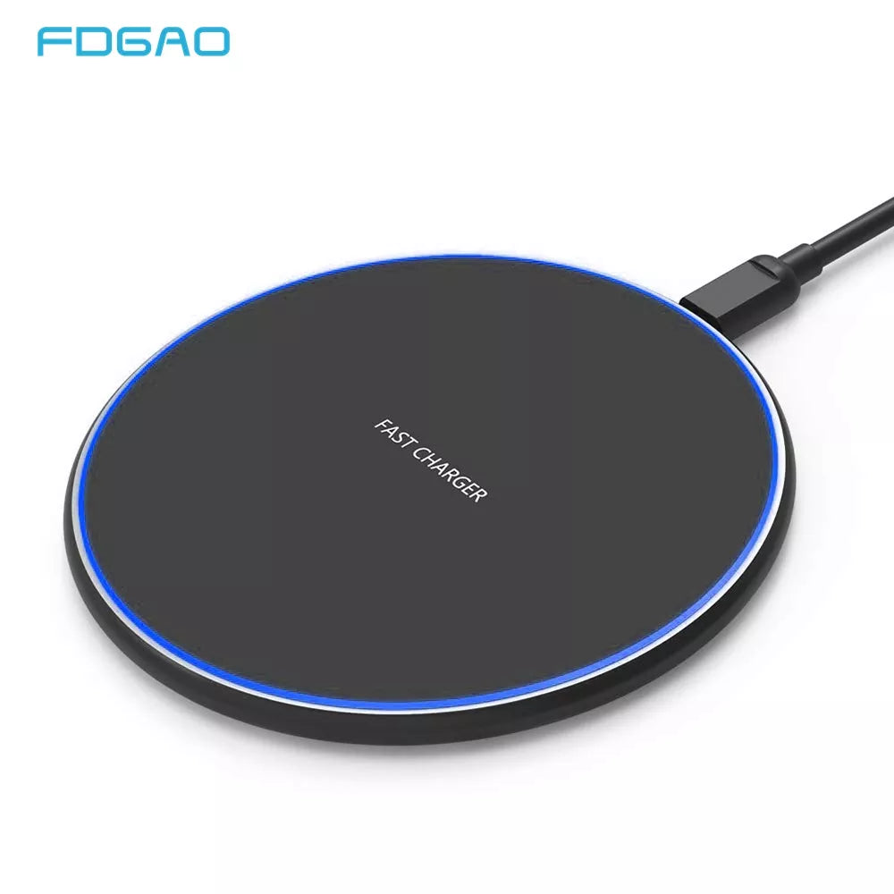15W Quick Charging Wireless Fast Charger 10W QC 3.0 Charge for iPhone 14 13 12 11 Pro XS XR X 8 Samsung S22 S21 S20 Xiaomi Mi 13