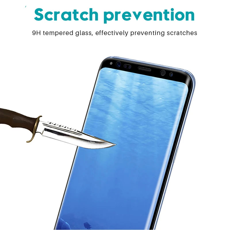 Tempered Glass Film for Samsung Galaxy Note 8 9 10 20 S9 S8 S10 E S20 S22 S21 S23 Plus Ultra 9D Full Curved Screen Protector
