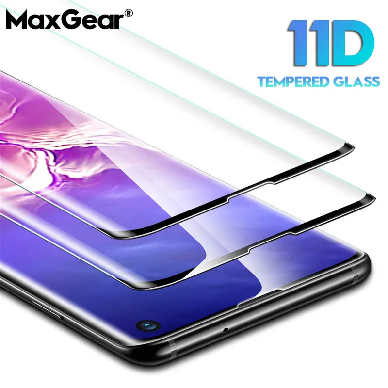 11D Full Curved Screen Tempered Glass for Samsung Galaxy S8 S9 S10 Plus S10E S7 ED Protector for Note 8 9 10 Pro Protective Film