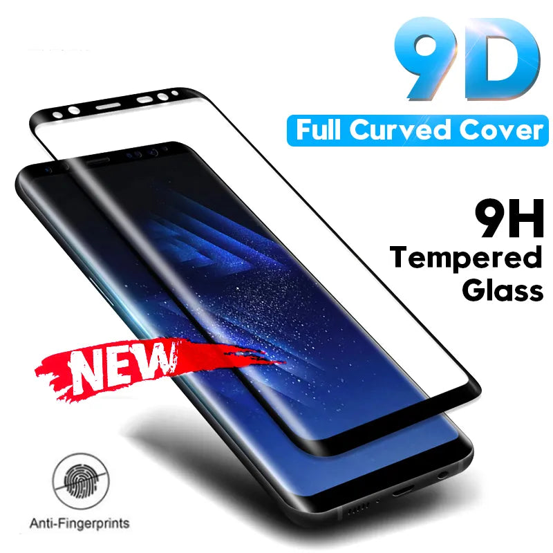 Tempered Glass Film for Samsung Galaxy Note 8 9 10 20 S9 S8 S10 E S20 S22 S21 S23 Plus Ultra 9D Full Curved Screen Protector