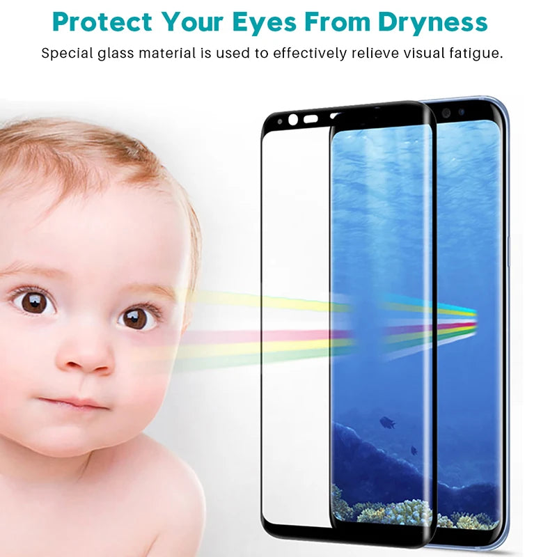 Tempered Glass Film for Samsung Galaxy Note 8 9 10 20 S9 S8 S10 E S20 S22 S21 S23 Plus Ultra 9D Full Curved Screen Protector