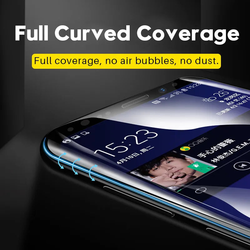 Tempered Glass Film for Samsung Galaxy Note 8 9 10 20 S9 S8 S10 E S20 S22 S21 S23 Plus Ultra 9D Full Curved Screen Protector