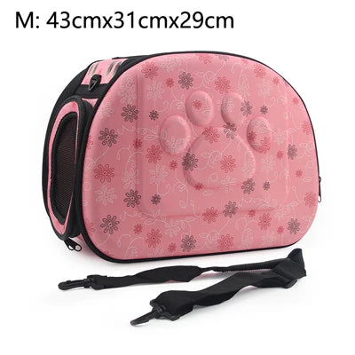 Dog Carrier Bag Portable Cat Handbag Foldable Travel Pet Bag Puppy Carrying Mesh Shoulder Dog Bag S/M/L