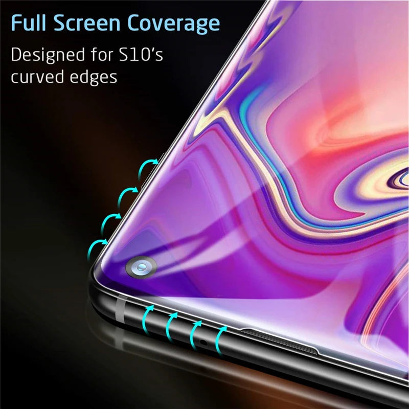 11D Full Curved Screen Tempered Glass for Samsung Galaxy S8 S9 S10 Plus S10E S7 ED Protector for Note 8 9 10 Pro Protective Film