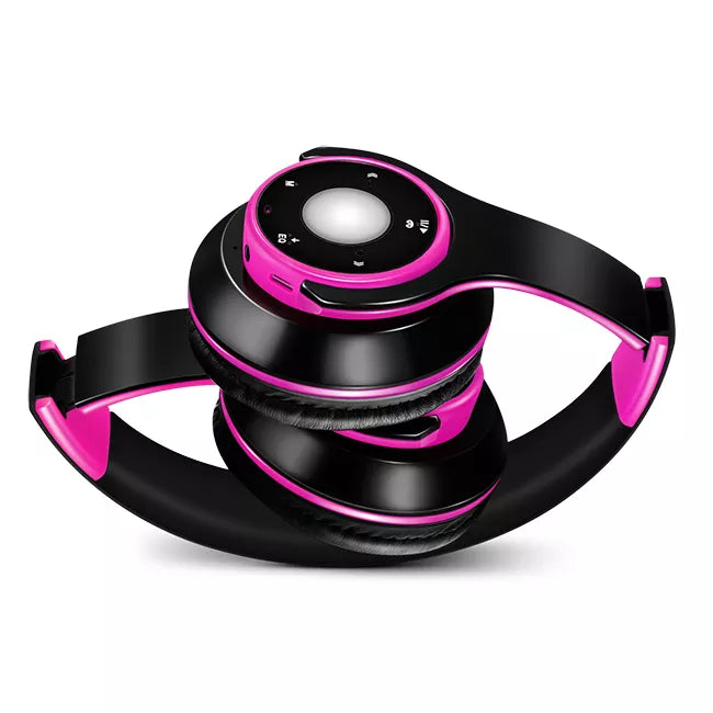 Colorful Stereo Audio Mp3 Bluetooth Headset Wireless Headphones Earphone Support SD Card With Mic Play 20 Hours (Copy)