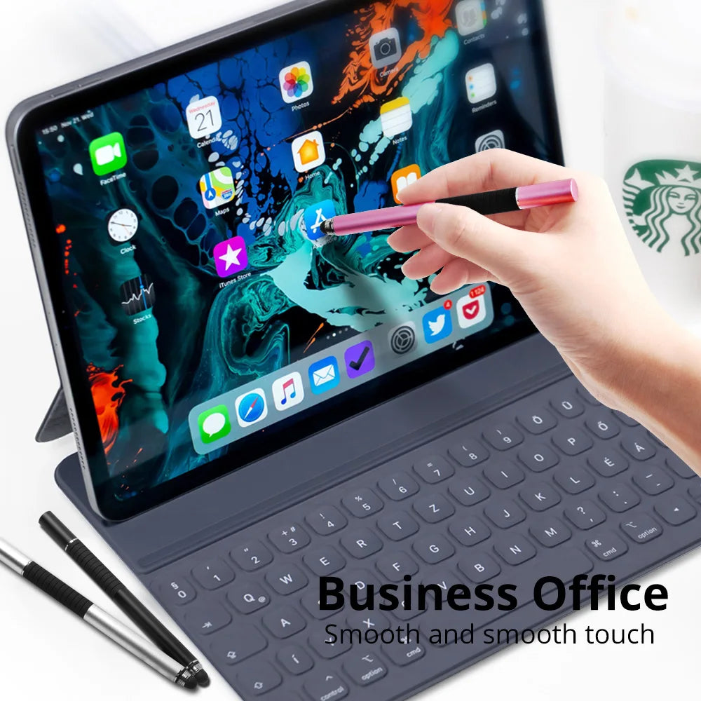Universal 2 in 1 Stylus Pen for Phone Tablet Touch Pen Drawing Capacitive Screen Caneta Pencil for Smartphone Smart Android Pens