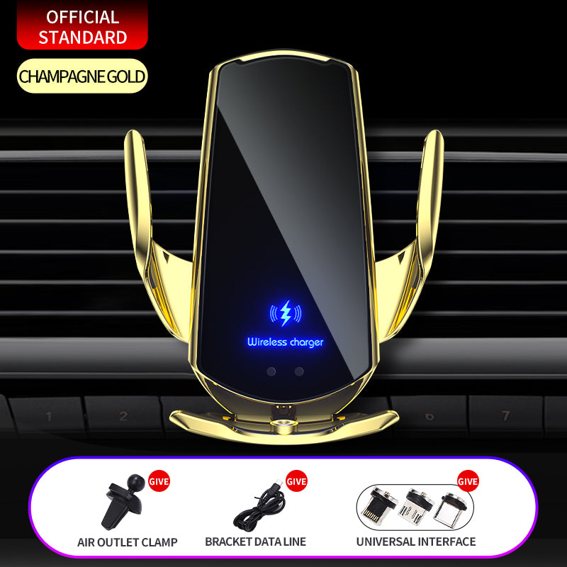 Fast Charging 15W Q3 Magnetic Charging Auto Clamping Phone Car Wireless Charger