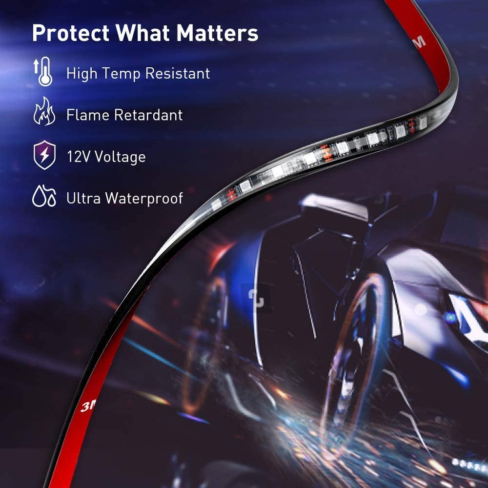 Music Control Auto Led Lighting System Car Interior Atmosphere Led Strip Lights Car Led