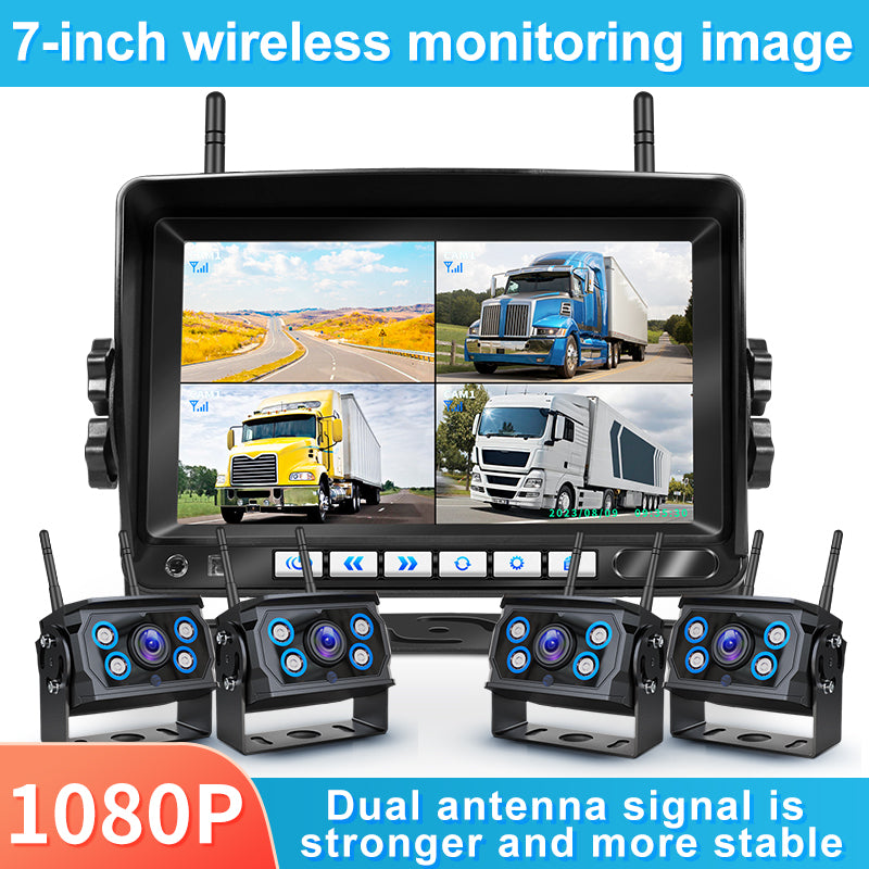 Wireless Camera Monitor Kit System Car Security Rear View Cam