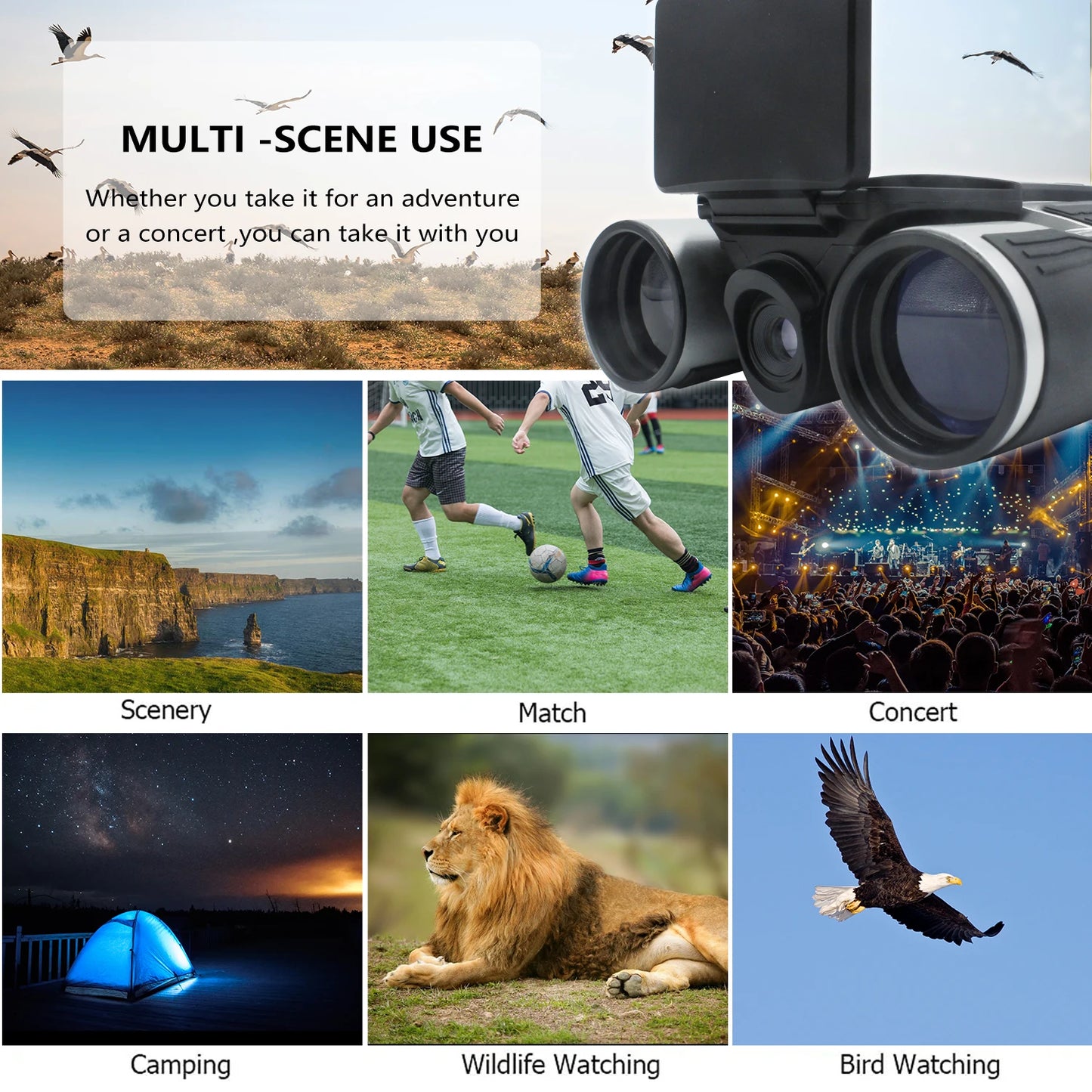 DT40 New 2.5K Resolution Digital Binoculars Camera