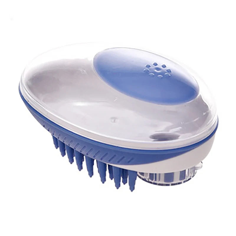Pet Dog Cat Bath Brush 2-In-1 Pet SPA Massage Comb