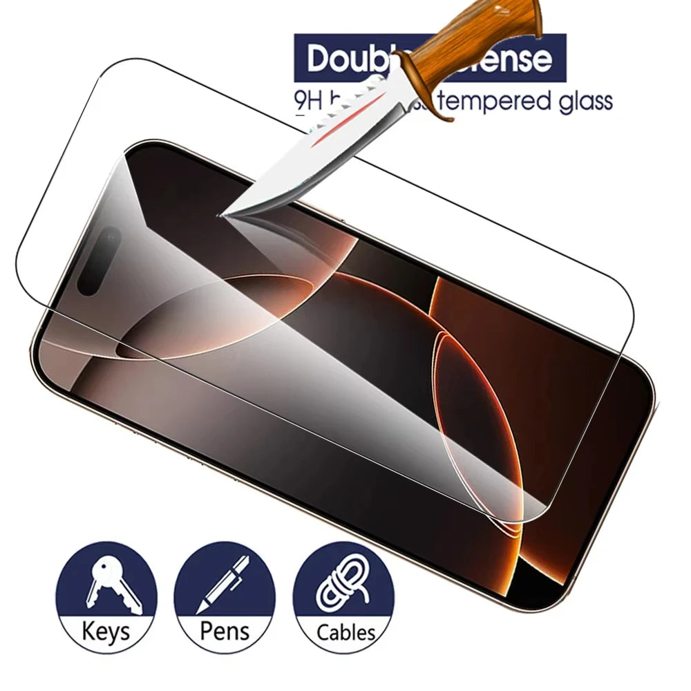 1-3 PCS Tempered Glass for Iphone 16 13 12 11 14 15 Pro Max Mini X XS XR 15 16 Plus Screen Protector for Iphone 16 Pro Max Glass