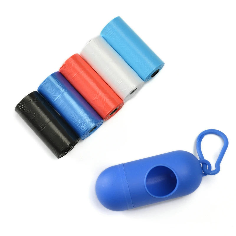 Bullet Shape Cat Dog Garbage Box Pet Garbage Bag Dispenser Pet Manure Recycling Poop Bags Set Accessories for Animals Products