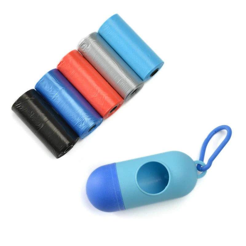 Bullet Shape Cat Dog Garbage Box Pet Garbage Bag Dispenser Pet Manure Recycling Poop Bags Set Accessories for Animals Products