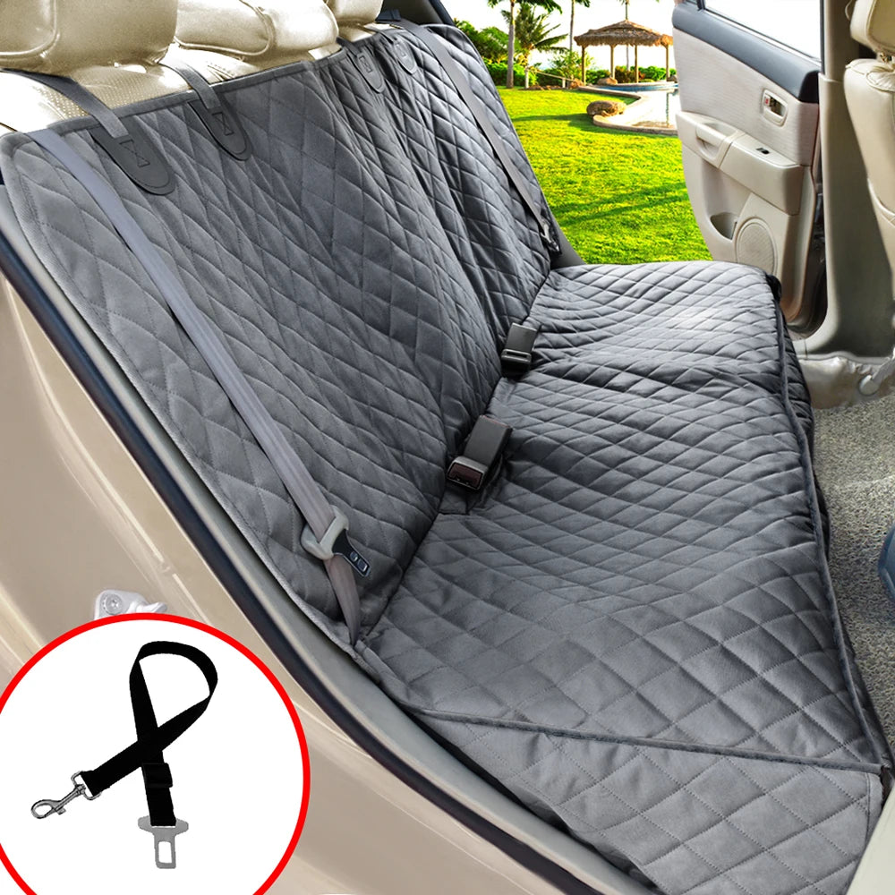 Dog Seat Cover Waterproof Pet Car Seat Cushion Car Rear Back Mat Pet Travel Cat Dogs Cushion Protector With Middle Seat Armrest