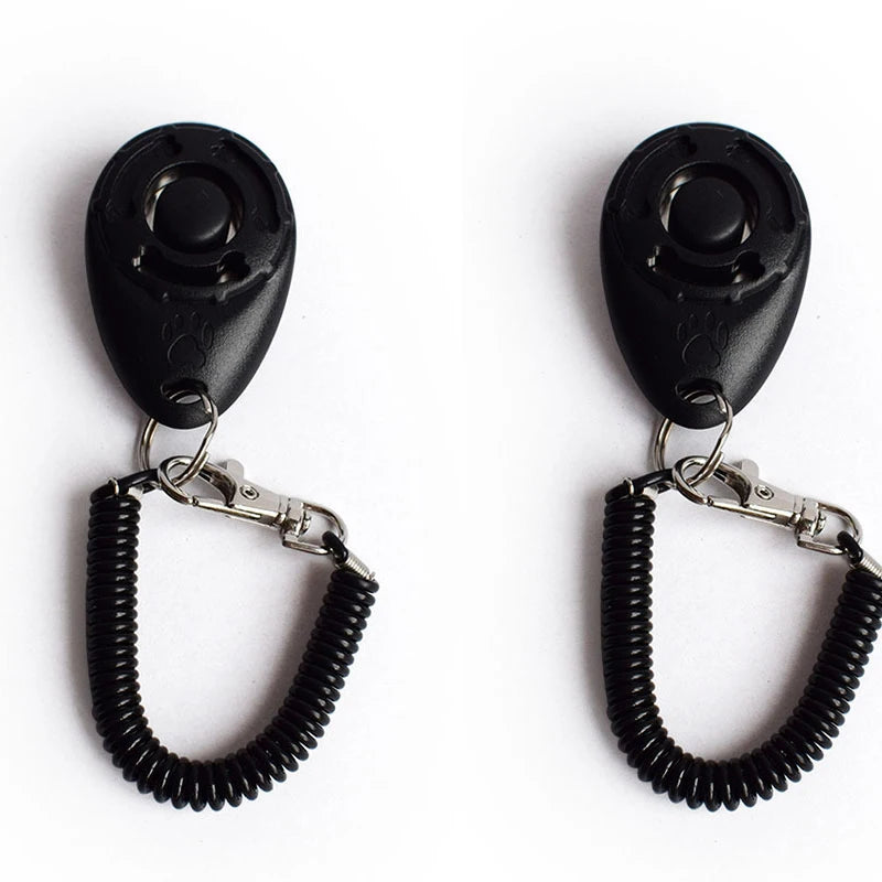 2pcs Dog Clicker Toys Pet Tranining Clickers Obedience Dog Cat Training Trainer