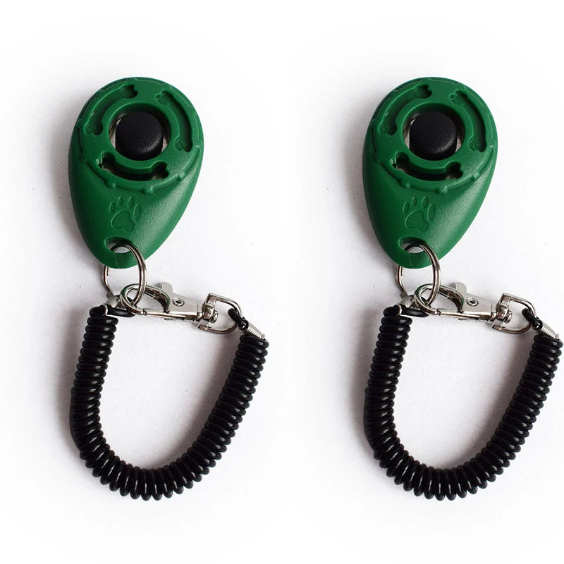 2pcs Dog Clicker Toys Pet Tranining Clickers Obedience Dog Cat Training Trainer