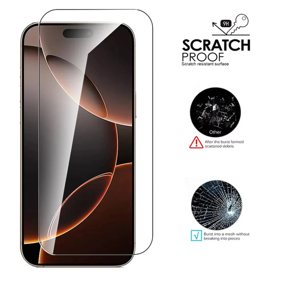 1-3 PCS Tempered Glass for Iphone 16 13 12 11 14 15 Pro Max Mini X XS XR 15 16 Plus Screen Protector for Iphone 16 Pro Max Glass