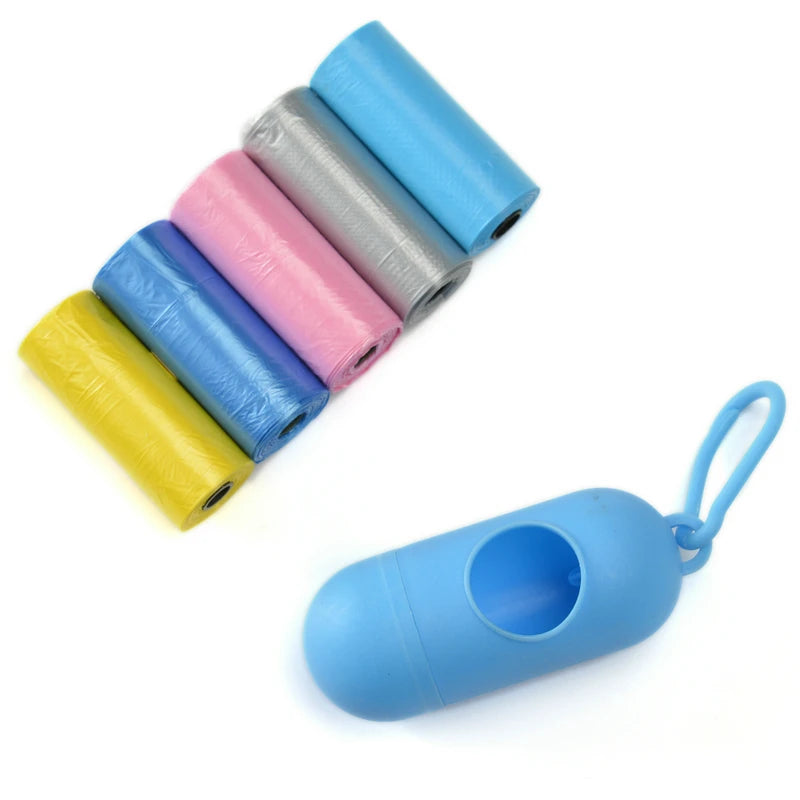 Bullet Shape Cat Dog Garbage Box Pet Garbage Bag Dispenser Pet Manure Recycling Poop Bags Set Accessories for Animals Products