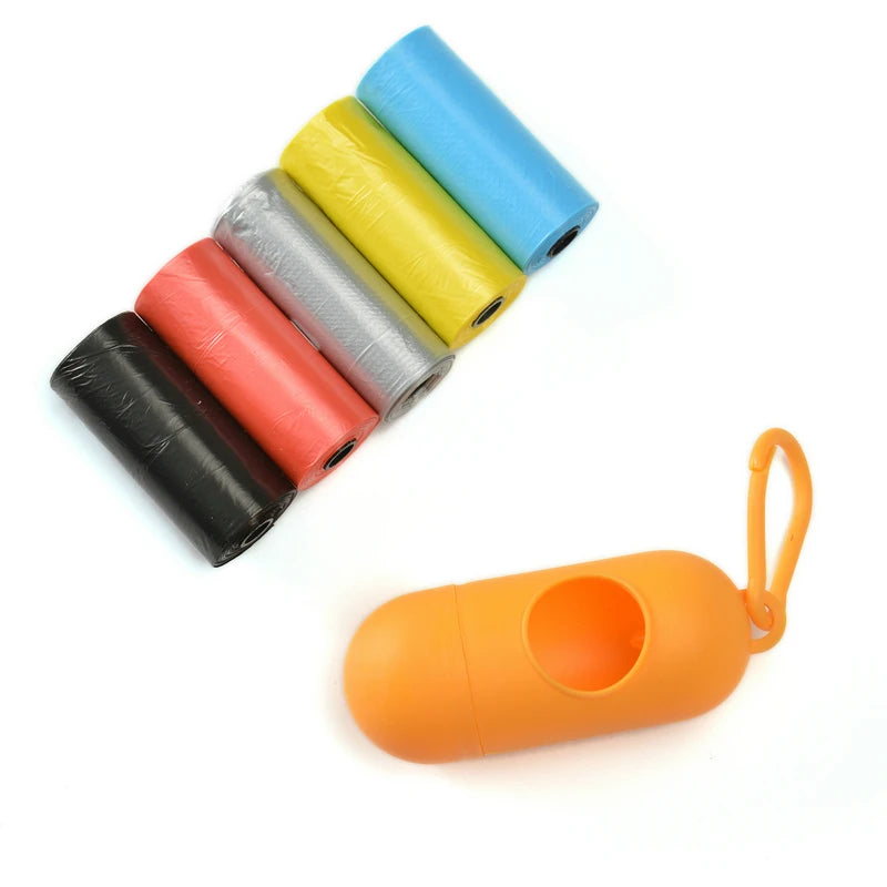 Bullet Shape Cat Dog Garbage Box Pet Garbage Bag Dispenser Pet Manure Recycling Poop Bags Set Accessories for Animals Products