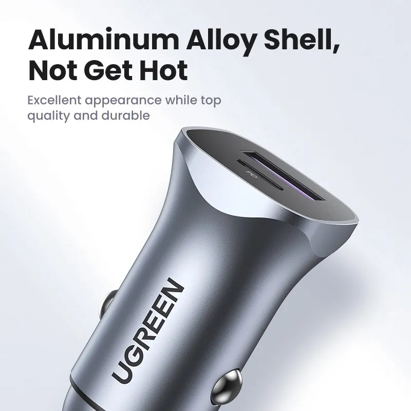 UGREEN Car Charger Type C Fast USB Charger for iPhone 15 14 13