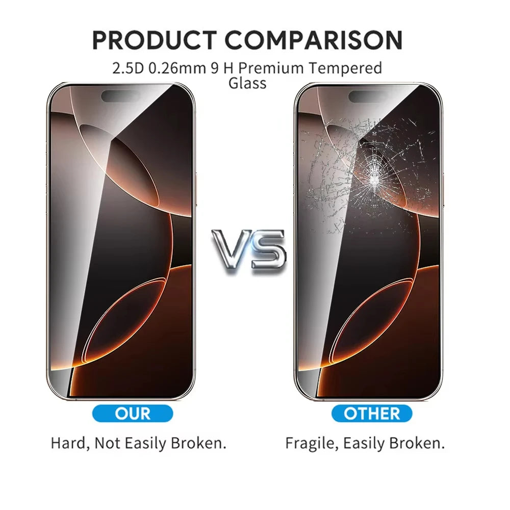 1-3 PCS Tempered Glass for Iphone 16 13 12 11 14 15 Pro Max Mini X XS XR 15 16 Plus Screen Protector for Iphone 16 Pro Max Glass
