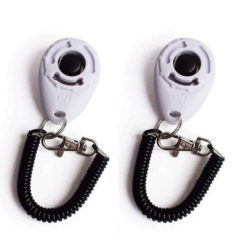 2pcs Dog Clicker Toys Pet Tranining Clickers Obedience Dog Cat Training Trainer