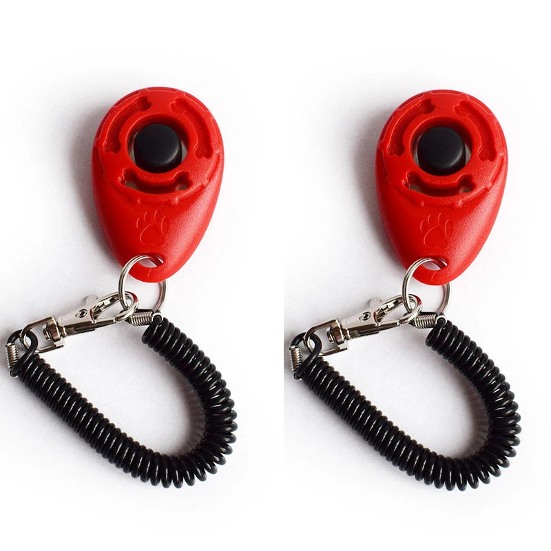 2pcs Dog Clicker Toys Pet Tranining Clickers Obedience Dog Cat Training Trainer