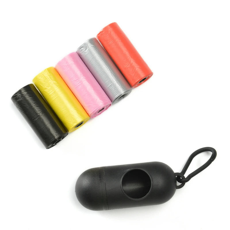 Bullet Shape Cat Dog Garbage Box Pet Garbage Bag Dispenser Pet Manure Recycling Poop Bags Set Accessories for Animals Products