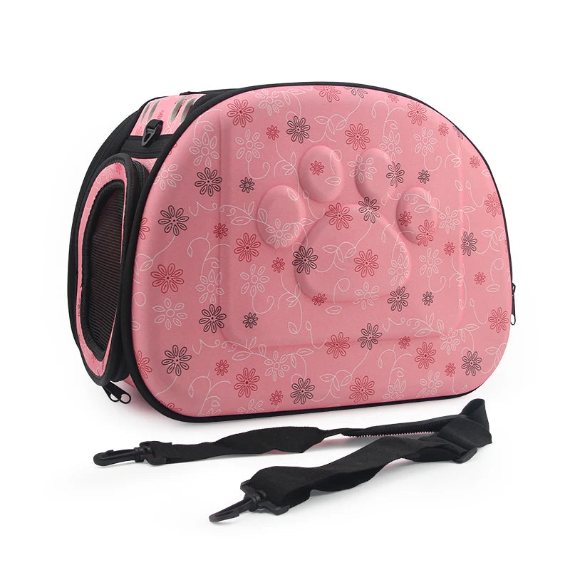 Dog Carrier Bag Portable Cat Handbag Foldable Travel Pet Bag Puppy Carrying Mesh Shoulder Dog Bag S/M/L