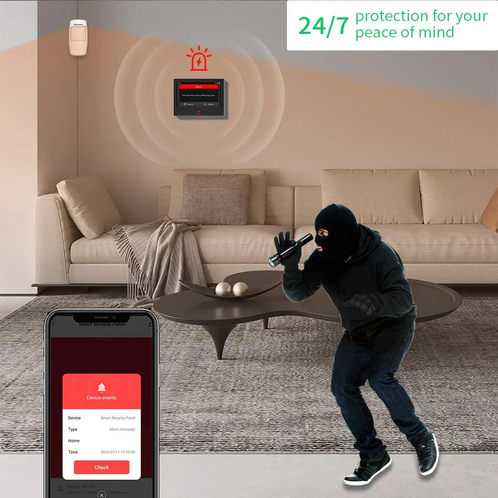 Tuya Wifi Wireless Smart Home Security Alarm Systems for Homes