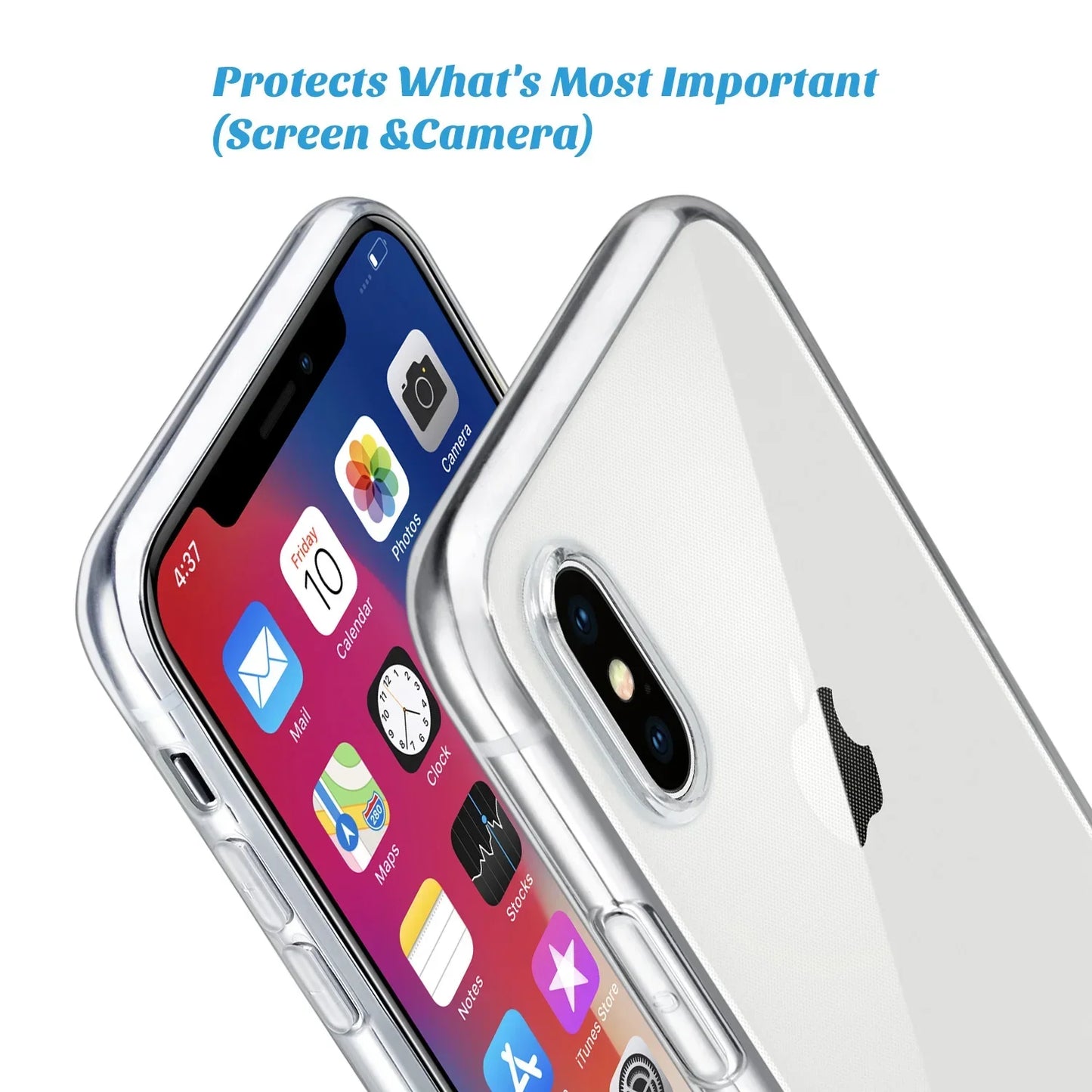 For iPhone 15 14 13 12 11 Pro Max X XR XS Max 678 Plus SE 2022 Case, WEFOR Slim Clear Soft TPU Cover Support Wireless Charging